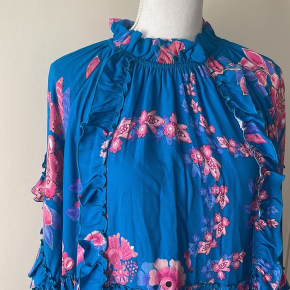 CYNTHIA ROWLEY Billie Mini Ruffle Trim Dress - Picture 4 of 4